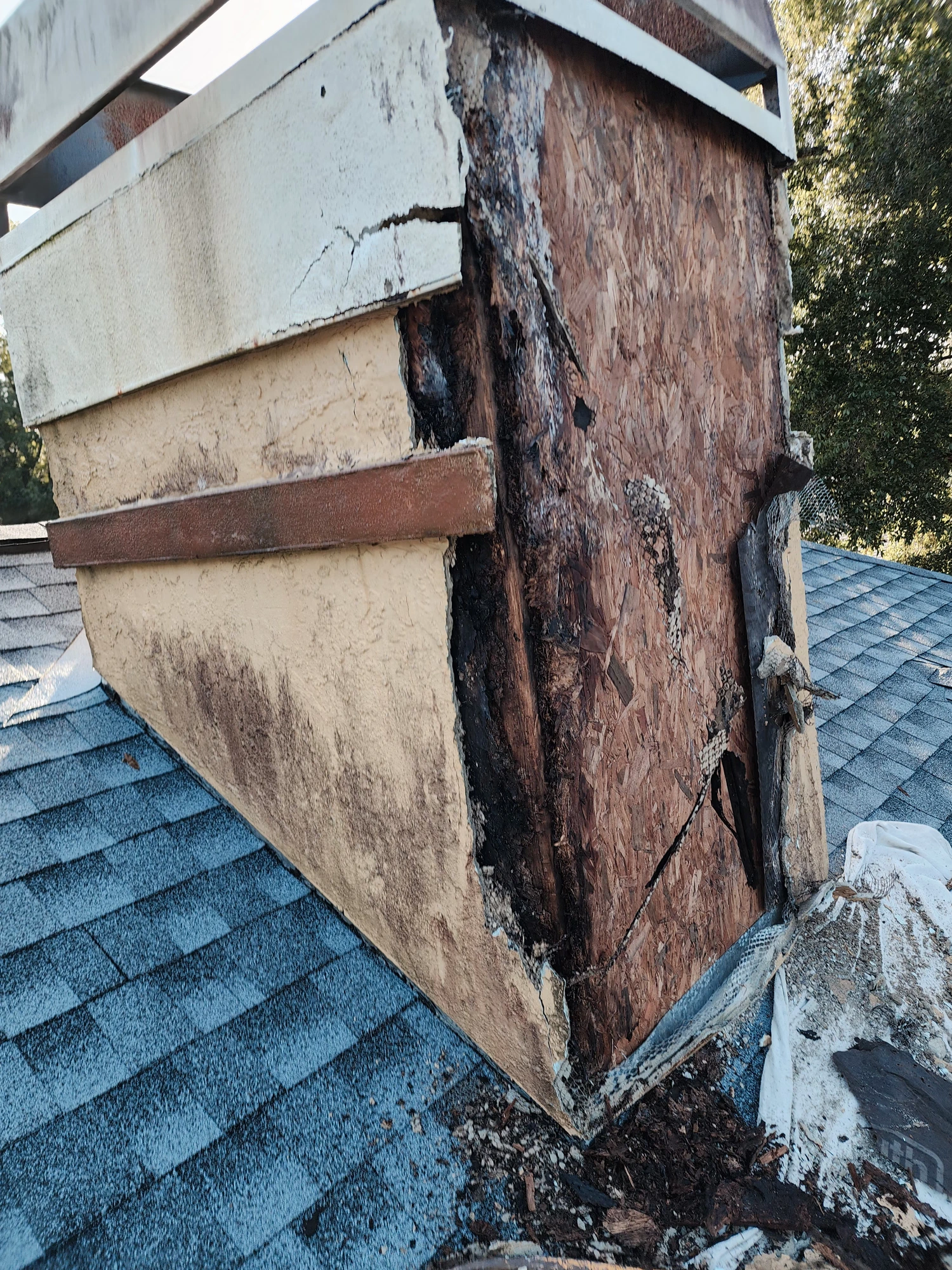 Chimney Stucco Repair 2